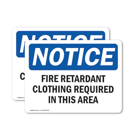 Signmission 10 in Height, 14 in Width, Vinyl Decal, Rectangle OS-2PACK-NS-D-1014-L-15667
